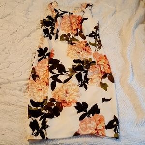 Peony Pattern Sheith Dress
